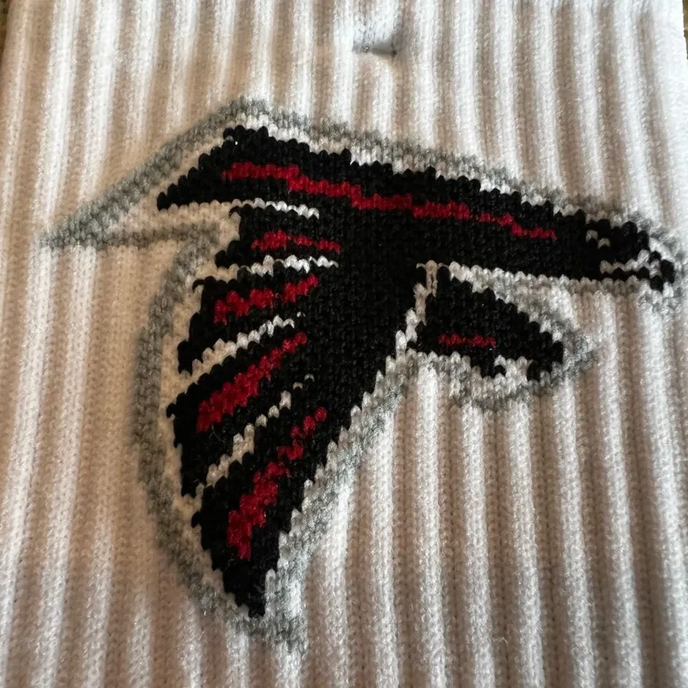 NWT Atlanta Falcons NFL Logo Crew Socks Black/Red/White 3 Pair Bundle Size M/L